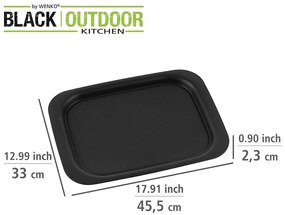 Tavă servire Wenko Black Outdoor Kitchen, negru