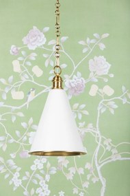 Pendul clasic LUX, Metal, Alama Antic, Soft White, FENIMORE