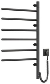 Uscător electric rotativ pentru prosoape ARABESQUE 196W/230V 81,8cm IP44 negru