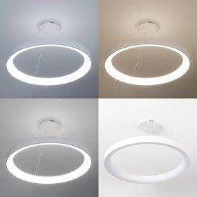 Brilagi - Lustră LED dimmabilă FALCON II, 108 W, 230 V, 3000–6500 K, Ø 80 cm, albă + telecomandă