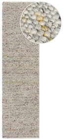 Covor tip traversă crem țesut manual din amestesc de lână 60x230 cm Minerals – Flair Rugs