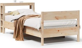 vidaXL Cadru de pat fără saltea, 75x190 cm, lemn masiv de pin