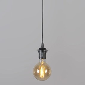 Lampă suspendată retro neagră 40 cm - Granny Frame