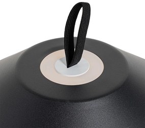 Lampă de masă neagră cu LED în 3 trepte reglabilă reîncărcabilă - Ivan