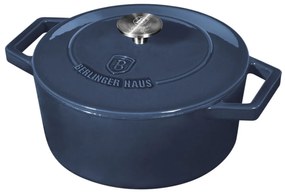 Oala fonta emailata cu capac 20 cm Aquamarine Berlinger Haus BH 6521