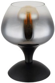 Veioza/Lampa de masa design modern MAXY negru/fumuriu