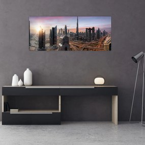 Tablou - Panorama din Dubai (120x50 cm)