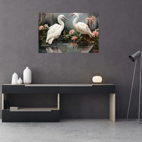 Tablou - Macarale albe (90x60 cm)