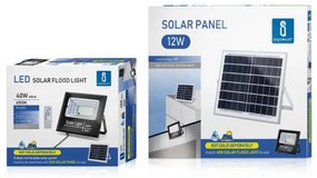Aigostar - Proiector solar LED reglabil 40W/3,2V IP67 cu telecomandă