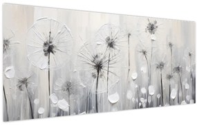 Tablou - Păpădii, pictură (120x50 cm)