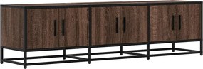 vidaXL Dulap TV, stejar maro, 150x35x41 cm, lemn prelucrat și metal