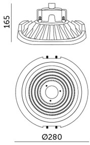 Corp de iluminat LED industrial tehnic NINA HIGHBAY LED/110W/230V 4000K IP65