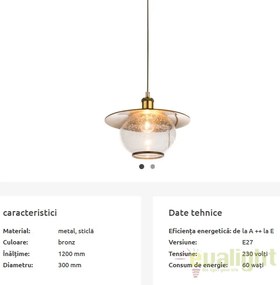 Pendul stil industrial Nevis 30cm 69030H GL