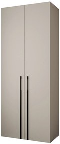 Dulap de haine 100 cm Carmela 40-3 (Cașmir + Negru). 1126591