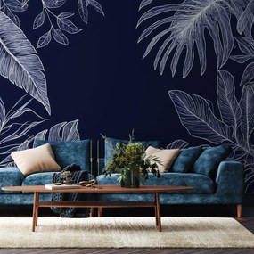 Fototapet - Linii de frunze tropicale (147x102 cm)