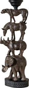 Suport lumanare din polirasină, „African Totem”