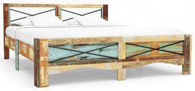 vidaXL Cadru de pat, 160 x 200 cm, lemn masiv reciclat
