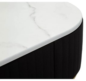 Masă consolă negru-auriu 43x100 cm Montpellier – Mauro Ferretti