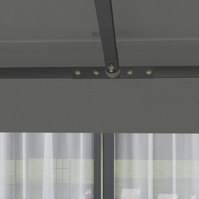 Outsunny Prelată pentru tonelă 3 x 3 m prelată de schimb cu 2 niveluri protecție UPF30+ orificii de scurgere gri | Aosom Romania