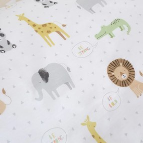 Draperii pentru copii albe 2 buc. 168x183 cm Roarsome Animals – Catherine Lansfield