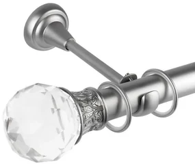 Galerie simpla bara simpla Cristal Odeon 25/19, metal, argintiu - 160 cm