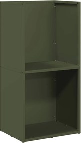 vidaXL Suport pentru lemne de foc Verde măsline Oțel laminat la rece