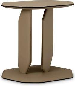 Masuta laterala design LUX, Piele Sintetica, Maro, Maurizio