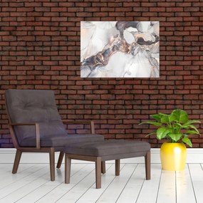 Tablou pe sticlă - Imitație de marmură (70x50 cm)