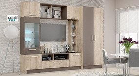 Living GLOBAL129 - stejar sonoma+capucino