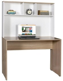 Masă PC Bedipi 2 (stejar + alb) . 1094997
