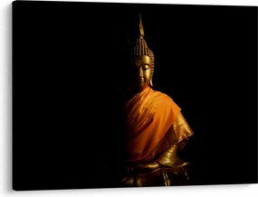 Tablou - Statuia lui Buddha de aur (70x50 cm)