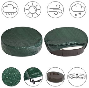 Deuba Husa de protectie lazy pentru pat Ø 236, 188 cm