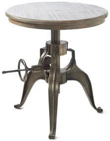 Masa design industrial cu inaltime reglabila, diametru 56cm, Grand Central 262810RM