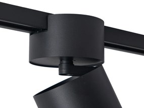 Spot modern negru pentru sistem de șină monofazat GU10 70mm - Iconic Roto