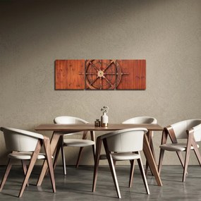 Tablou cu cârmă (cu ceas) (90x30 cm)
