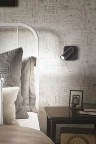 Aplica moderna cu spot LED directionabil BEAN SQUARE AP alama