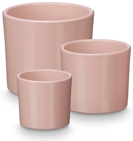 Ghivece ceramice, 3 buc, Ø 14, 17, 22 cm