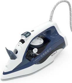 Fier de calcat Tesla IR301BL, 2600 W, Placa ceramica Abur 135g/min, 0,400 ml, Autocuratare, Albastru/Alb