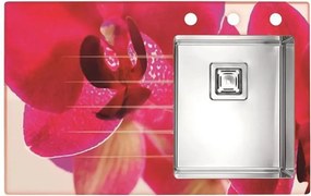 Chiuveta inox Alveus Crystalix 10 finisaj personalizat 86x54 cm dreapta