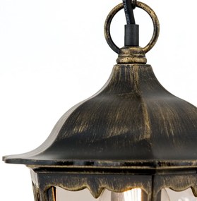 Pendul exterior stil clasic IP43 Puchberg AL 11K/82502 schwarz-gold/rauch OR