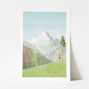 Poster Travelposter Himalayas, A3
