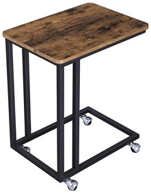 Măsuță laptop cu cadru metalic pe roți