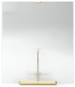 Ramă foto aurie cu picior de susținere din sticlă 26x30,5 cm Flute – Umbra