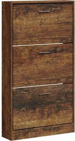 vidaXL Pantofar, stejar fumuriu, 59x17x108 cm, lemn compozit