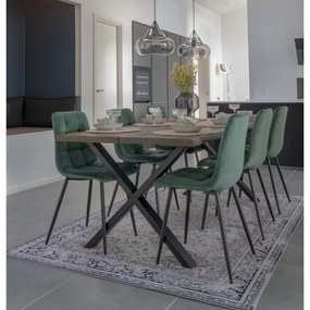 2 scaune de dining verzi Middelfart - House Nordic