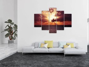 Tablou cu soarele după nori (150x105 cm)