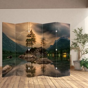 Paravan - Lacul în munți (210x170 cm)
