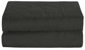 Cuvertura de pat gri inchis cu model STONE Dimensiuni: 200 x 220 cm