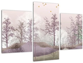 Tablou cu pădure (90x60 cm)