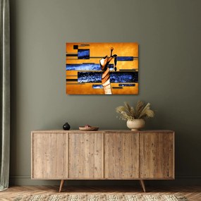 Tablou pe sticlă picturii abstracte (70x50 cm)